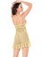 Sarı Kısa Tül Gecelik - Sarı - M 3