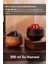 Volkan Hava Nemlendirici - 300ML Işıklı Buhar Makinesi Humidifier Aroma Difüzörü Açık Kahve 3