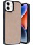 Iphone 11 Kılıf Aras Deri Kapak - Pudra 1
