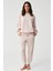 Üç Iplik Içi Şardonlu Uzun Kol Kadın Pijama Takım 9935 1