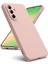 Samsung Galaxy S25 5G Uyumlu Silikon Kılıf - Pastel Renk Tonu Kamera Korumalı Esnek Kapak - Pudra Pembe 1