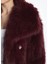 Xsıde Bordo Ceket Yaka Kadın Kürk Mont 3