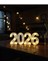 Yılbaşı 2026 Işıklı Rakam Masa Üstü 16 cm 1