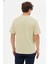 Erkek Premium Kalite Yoğun Dokulu Pamuklu T-Shirt Açık Sarı M101-R0220-03 3