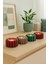 Modern Renkli 4'lü Silindir Formlu Mumluk Seti 🕯️ – 4 Tealight Mum Hediyeli 2
