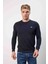 Bisiklet Yaka Dar Kesim Lacivert Erkek Triko 1