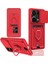 Xiaomi Redmi Note 13 Pro 4g Kılıf Zuma Kartvizitli Yüzüklü Silikon - Kırmızı 1