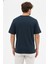 Erkek Premium Kalite Yoğun Dokulu Pamuklu T-Shirt Lacivert M101-R0220-05 3