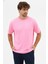 Erkek Premium Kalite Yoğun Dokulu Pamuklu T-Shirt Pembe M101-R0220-06 1