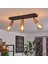 Riolıght Modern2 Siyah2 3XE27 Duylu Mafsallı Hareketli Başlık(Glop Ampul Hariç) Metal Spot Avize 1