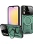 Samsung Galaxy S25 Edge Kılıf Joy Lens Standlı Kapak - Koyu Yeşil 1