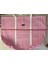 Pamuk Gabardin Kumaş Totebag Çanta-Pembe Beyaz Çizgili 5