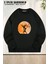 Unisex Bale Baskılı Oversize Bisiklet Yaka Sweatshirt 1