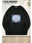 Unisex Fly Me To The Moon Baskılı Oversize Bisiklet Yaka Sweatshirt 1