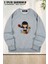 Unisex Ac Dc Game Baskılı Oversize Bisiklet Yaka Sweatshirt 1