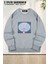 Unisex Fly Me To The Moon Baskılı Oversize Bisiklet Yaka Sweatshirt 1