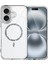Ieg Apple iPhone 16 Plus Live Diamond Magsafe Kapak - Şeffaf 1