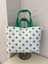 Pamuk/polyester Kumaş Totebag Çanta-Mint Yeşil Puanlı 3