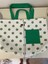 Pamuk/polyester Kumaş Totebag Çanta-Mint Yeşil Puanlı 8