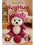 Hughua Sevimli Teddy Bear - Yumuşak Dokulu Hediyelik - Çıkarılabilir Sevimli Şapkası ile - 30 cm 1