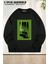 Unisex Star Wars Yoda Baskılı Oversize Bisiklet Yaka Sweatshirt 1