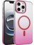 Ieg Apple iPhone 16 Pro Max Glossy Magsafe Kapak - Pembe 1