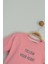 Pembe Yazı Baskılı Kız Çocuk Eşofman Takımı 5