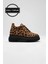 Alexis Premium 8 cm Gizli Topuk Kadın Siyah Leopar Spor Ayakkabı 8