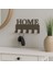 Home Yazılı Metal Anahtarlık Askısı | Duvar Tipi Anahtar Organizer 1