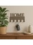 Home Yazılı Metal Anahtarlık Askısı | Duvar Tipi Anahtar Organizer 3