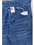 Bayhas Girls Lacivert Nakış Detaylı Geniş Paça Denim Pantolon 3