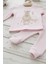 Pembe Kanguru Desenli Fitilli Bebek Takımı (2 Parça) 5