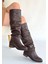Winda Premium Kahverengi Körüklü Çizme 2