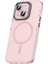 Apple iPhone 15 Plus Kılıf Airbagli Magsafe Wireless Şarj Özellikli Lens Koruyuculu Brvh Klaptika Kapak-Pembe 1