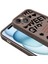 Apple iPhone 14 Kılıf Kamera Korumalı Baskılı Arka Yüzey Brvh Klas Kapak-Açık Kahve 5
