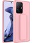 Xiaomi Mi 11T 5g Kılıf Brvh Qstand Kapak-Pembe 1