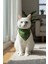 Biba Pet Yılbaşı Konsept Zilli Kedi Boyun Tasması-Yeşil Çıkarılabilir Fular 1