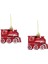 Yılbaşı Ağaç Süsü Tren Kırmızı 5 cm 2'li 1