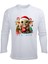 Uzun Kollu Sevimli Noel Bebek Yoda Baskılı Yeni Yıl Yılbaşı Için Pamuklu Çocuk T-Shirt 1