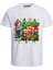 Just A Jolly Creeper Baskılı Yeni Yıl Yılbaşı Pamuklu Kısa Kollu Çocuk T-Shirt 1