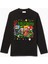 Uzun Kollu Just A Jolly Creeper Baskılı Yeni Yıl Yılbaşı Pamuklu Çocuk T-Shirt 1