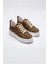 Alexis Premium 8 cm Gizli Topuk Beyaz Leopar Kadın Spor Ayakkabı 6