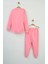 Pembe "perfectly" Baskılı Kız Çocuk Eşofman Takımı 5