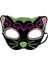 - Siyah Kadife Işlemeli Kedi Maskesi 1