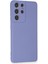 Samsung Galaxy S21 Ultra Kılıf Nano Içi Kadife Silikon - Lila 2
