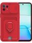 Xiaomi Mi 11 Lite Kılıf Zuma Kartvizitli Yüzüklü Silikon - Kırmızı 1
