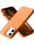 Iphone 12 Kılıf Nano Içi Kadife Silikon - Turuncu 1