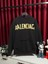 Siyah Erkek Baskılı Sweatshirt - Balenciaga Günlük Stil Serisi 1