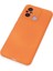 Xiaomi Redmi 12C Kılıf Nano Içi Kadife Silikon - Turuncu 4