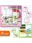 1500 ml Cam Sürahi + Süngermatik - 3 Adet Bulaşık Süngeri Hediyeli - 2li Set Z5X3H2 1